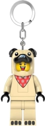 LEGO sleutelhanger mops – minifiguur