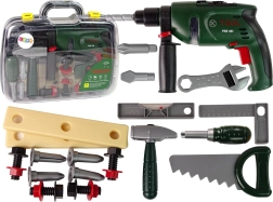 Leuke gereedschapsset voor kinderen met batterijboor en hamer