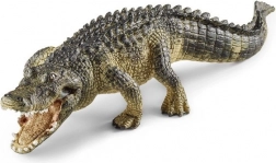 Schleich Wild Life alligator – realistische plastic figuur met beweegbare kaak
