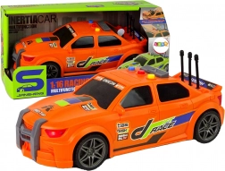 Sportwedstrijdauto 1:16 met geluid en licht – oranje