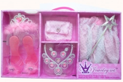 Prinsessenset voor kinderen met rokje en muiltjes