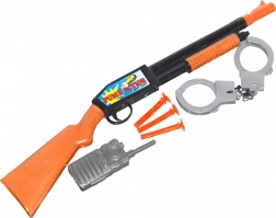 Politiegeweer met set accessoires 48 cm
