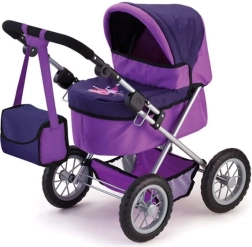 Bayer Trendy diepe poppenwagen paars