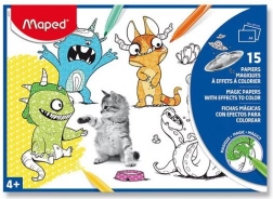 Magische kleurplaten roze MAPED A4, 15 vellen