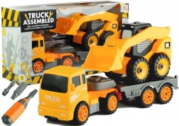 Twee bouwvoertuigen met schroefgereedschap