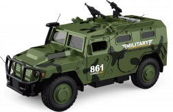 Militaire auto met licht- en geluidseffecten 25,5 cm
