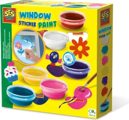 Afpelbare glasverf voor het schilderen van raamdecoraties