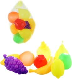 Plastic fruit voor kinderkitchen – 9 stuks in net