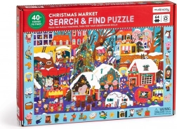 Mudpuppy puzzel Zoek en vind: kerstmarkt (64 stukjes)