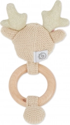 Bieco motorisch speelgoed met rammelaar hertje