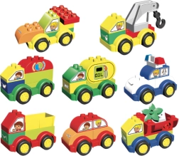 L-W Toys Junior blokken auto’s, 62 stuks