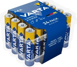 Alkaline batterijen AAA VARTA Longlife Power 24 stuks, premium verpakking