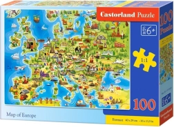 Legpuzzel Kaart van Europa 100 stukjes