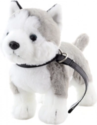 pluchen husky met lijn 25 cm eco-friendly