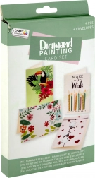 Diamant schilderen wenskaarten met enveloppen