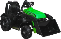 Elektrische kindertrekker met laadschop en claxon – groen