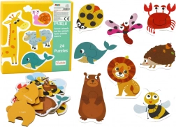 Educatieve puzzel met dieren