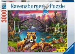 Puzzel Ravensburger Tijgers in het Paradijs 3000 stukjes
