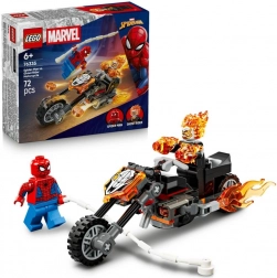Spider‑Man vs. Ghost Rider op de motor – actie-LEGO Marvel bouwset