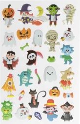 Schuimrubberen Halloweenstickers