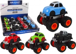 Metalen autootje met grote wielen – verschillende varianten