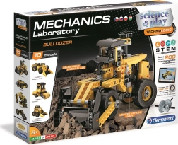 Clementoni Mechanische Laboratorium Bulldozer 10-in-1 – educatieve STEM-bouwset