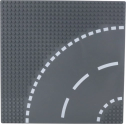 Constructieplaat weg bocht 26x26 cm