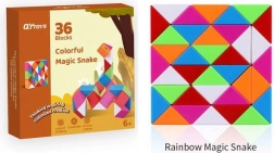 Kleurrijke opvouwbare slangpuzzel