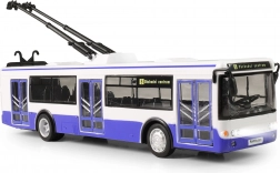 Trolleybus met Tsjechische halteomroep 28 cm blauw