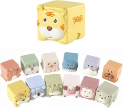 Set van zachte sensorische blokken met dieren, 12 stuks