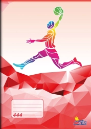 Školní sešit A4 gelijnd 8 mm, 40 bladen – thema Sport