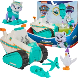 PAW Patrol sneeuwscooter Everest Deluxe met lanceerder en kuikentje Chickaletta
