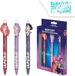 Set van 3 uitwisbare pennen K-POP Demon Hunters