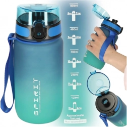Sportfles met tuit 600 ml blauwgroen