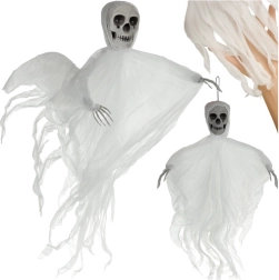 Hangend wit skelet RUHHY 70 cm – Halloween-decoratie