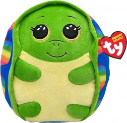 Pluchen regenboog schildpad TY 22 cm