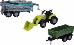 Tractor met aanhanger met licht- en geluidseffecten 17 cm