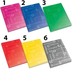 Notitieboek Office A4, 80 vellen, gelinieerd (mix van kleuren)