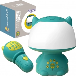 Woopie multifunctionele RGB-lamp met Bluetooth-luidspreker, karaoke en stemvervormer – turquoise