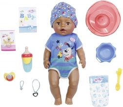BABY born met magische speen, donker jongetje, 43 cm