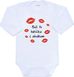 Babybody met print New Baby – oma en opa waren hier