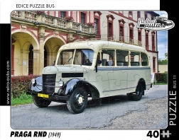 Retroauto Puzzel Bus Praga RND 1949 - 40 stukjes