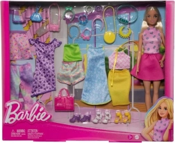 Barbie-pop met modieuze outfits en accessoires – mix & match set
