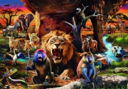 Clementoni puzzel Bijeenkomst van dieren 1500 stukjes