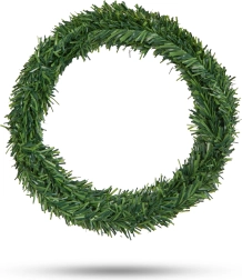 Groene kerstguirlande 2,5 m