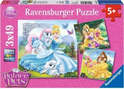 Ravensburger puzzel Disney prinsessen en hun huisdiertjes 3×49 stukjes