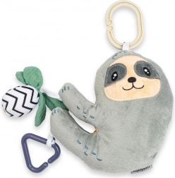 Pluchen speeltje luiaard met vibraties en bijtring NEW BABY