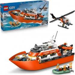 LEGO City reddingsboot van de kustwacht en helikopter