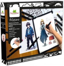 Teken tablet met verlichting A5 voor MANGA-personages – creatieve set ARTISSIMO