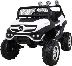 Mercedes‑Benz Unimog voor kinderen 4x4 met afstandsbediening, LED en MP3 – wit
